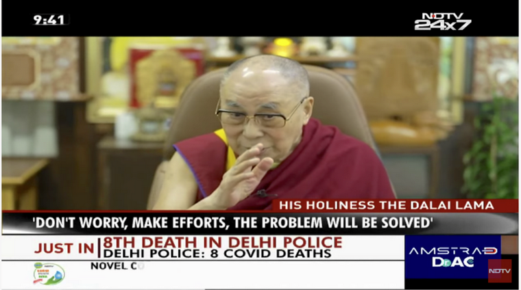 達賴喇嘛尊者：冠狀病毒的爆發使我們認識到再多的物質發展也無法解決人類的每一個問題