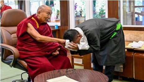 達賴喇嘛尊者接見司政邊巴次仁