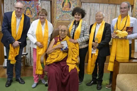 法國參議院代表團覲見達賴喇嘛尊者