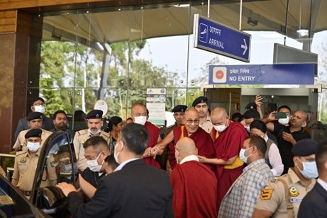 達賴喇嘛尊者平安返回印北達蘭薩拉