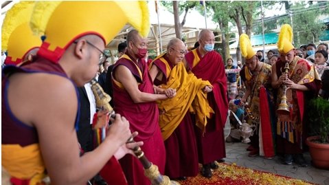 達賴喇嘛尊者出席護持大乘法脈聯合會舉辦的長壽法會