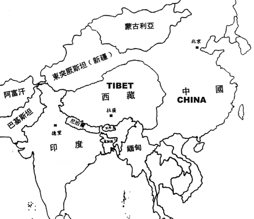 西藏地圖