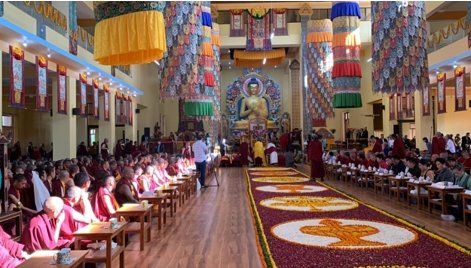 VOT-印北康巴噶寺為新建「康噶竹達瑪噶拉佛學院」舉行了落成典禮