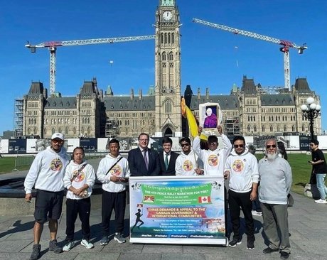 RFA-加拿大藏人奔跑450公里呼籲關注西藏