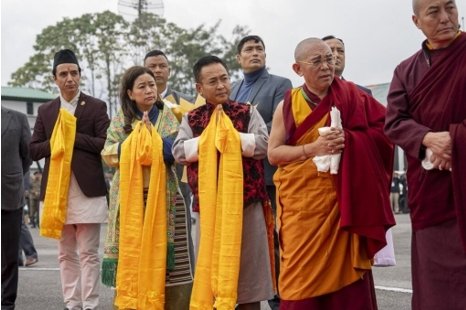 CTA-達賴喇嘛尊者受到錫金政府和民眾隆重迎接