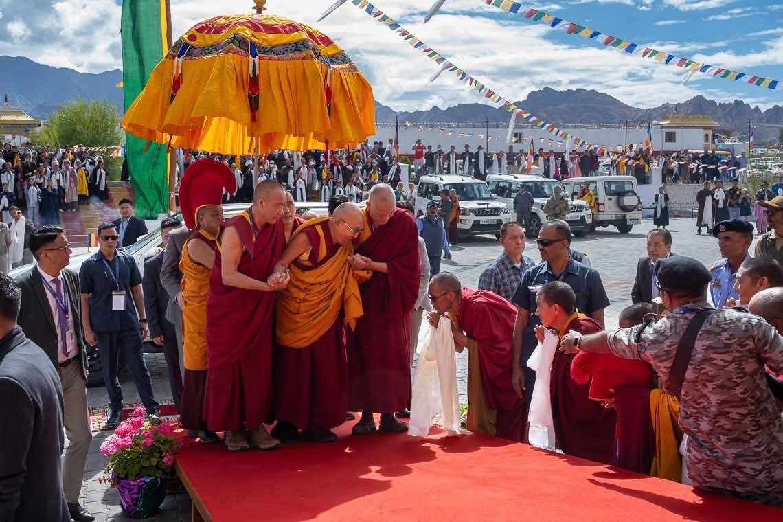 达赖喇嘛尊者出席列城觉康寺新址奠基仪式
