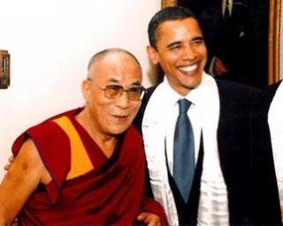 達賴喇嘛恭賀奧巴馬當選美國總統