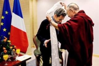 達賴喇嘛會晤法國總統備受國際關注